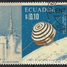 Francobolli: ECUADOR 1966 - COLABORACIÓN ESPACIAL FRANCO-ESTADOUNIDENSE - USADOS