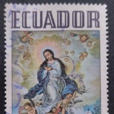 Sellos: ECUADOR 1972 PINTURA RELIGIOSA DEL SIGLO XVIII, ESCUELA QUITEÑA. US. Lote 353162854
