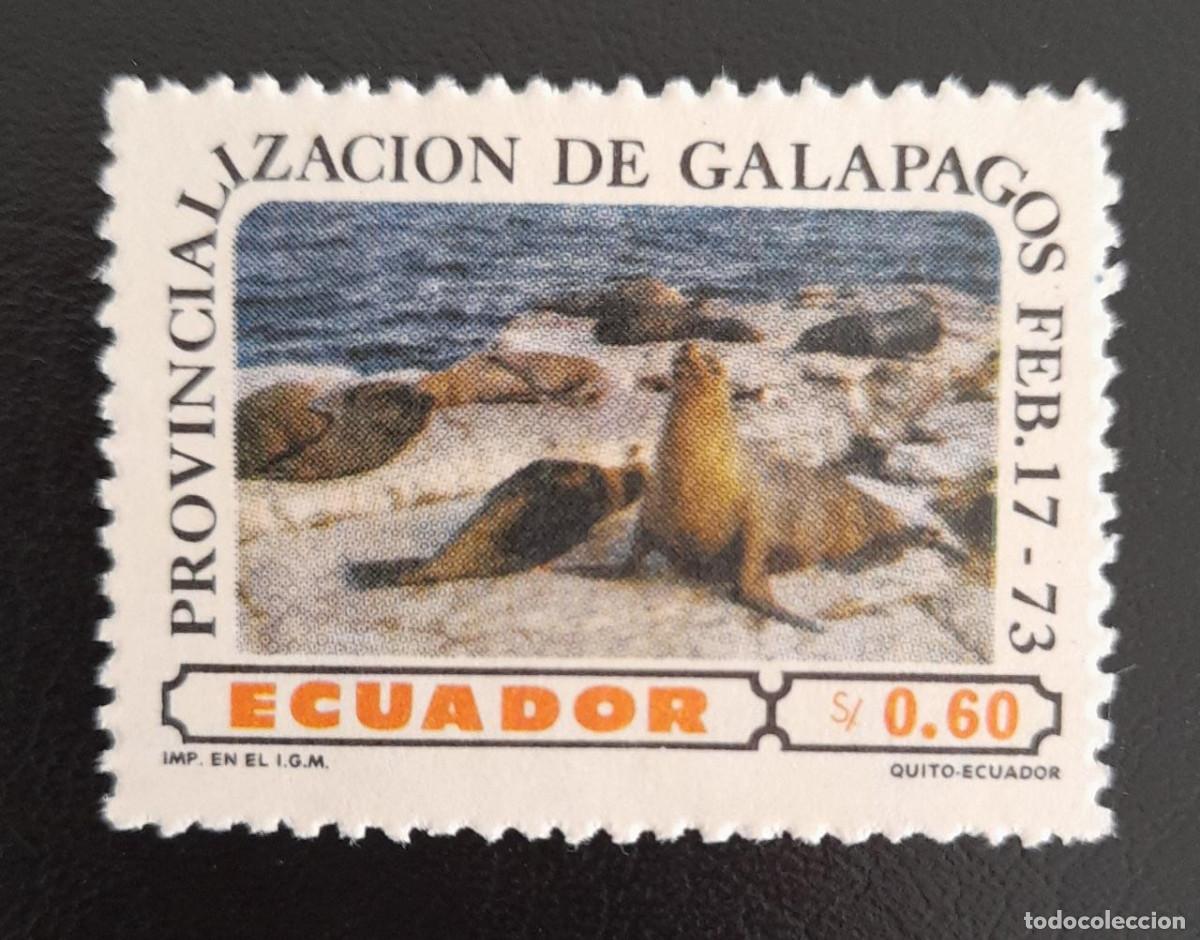 Sellos: SO) ECUADOR, GALAPAGOS PROVINCIALIZATION, SEALS, MINT - Foto 1