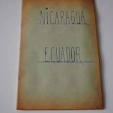 Sellos: LIBRETA CON SELLOS USADOS DE NICARAGUA Y ECUADOR - VER FOTOS - OCASION. Lote 400291884