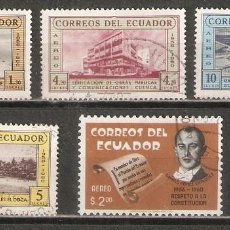 Sellos: ECUADOR. AÉREO.1960. Nº 371/75. Lote 403343034