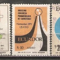 Sellos: ECUADOR. AÉREO.1971-72. Nº 534,535,536. Lote 403343359