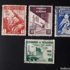 Francobolli: ECUADOR YVERT 365/8 SERIE COMPLETA USADA 1937 EXPOSICIÓN DEL PROGRESO PEDIDO MÍNIMO 3€