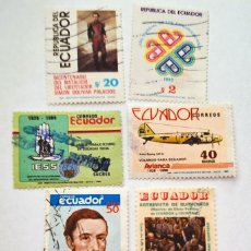 Sellos: ECUADOR - LOTE 8 SELLOS USADOS - AÑOS 70 BUEN ESTADO
