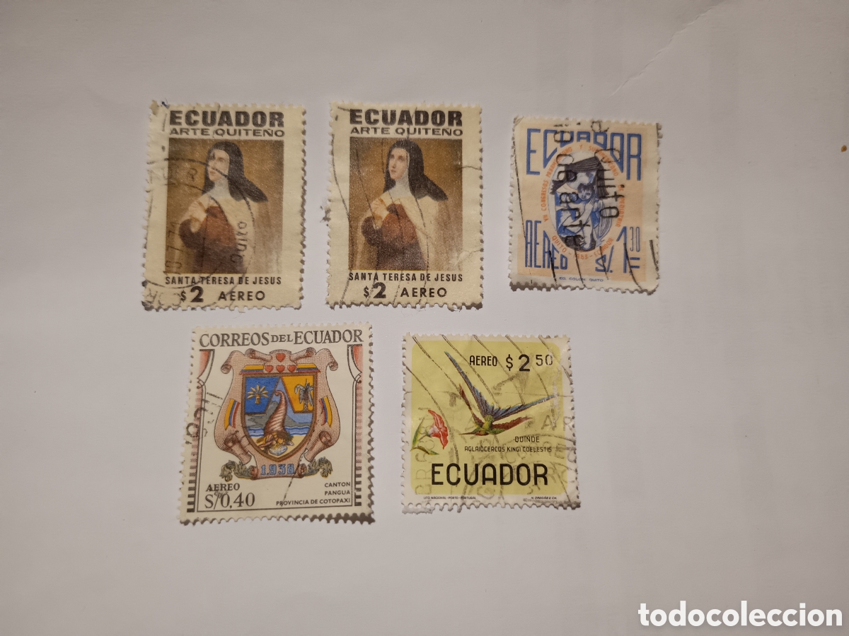 Sellos: SELLOS DE ECUADOR USADOS - Foto 1
