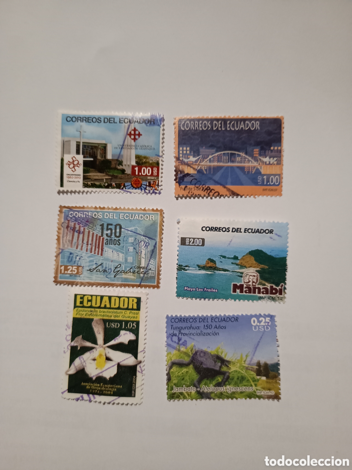 Sellos: SELLOS DE ECUADOR USADOS - Foto 1