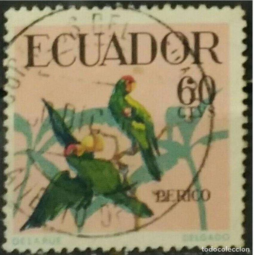 Sellos: ECUADOR 1958 P&aacute;jaros. USADO. - Foto 1