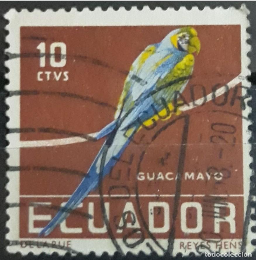 Sellos: ECUADOR 1958 P&aacute;jaros. USADO. - Foto 1