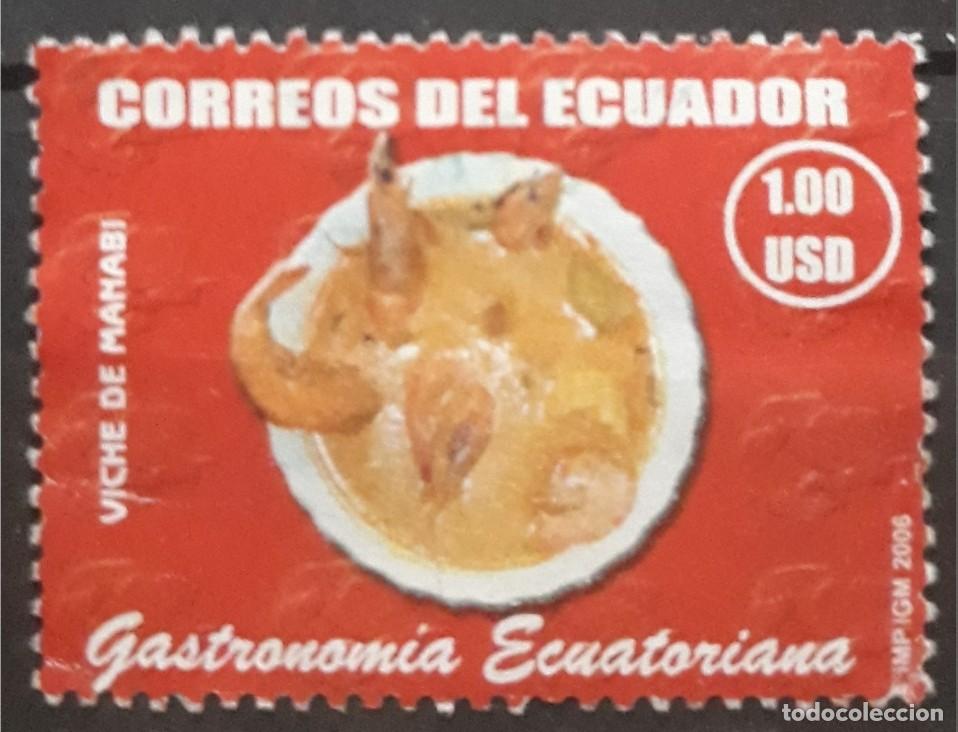 Sellos: ECUADOR 2006 Gastronom&iacute;a de Manab&iacute;. USADO - Foto 1