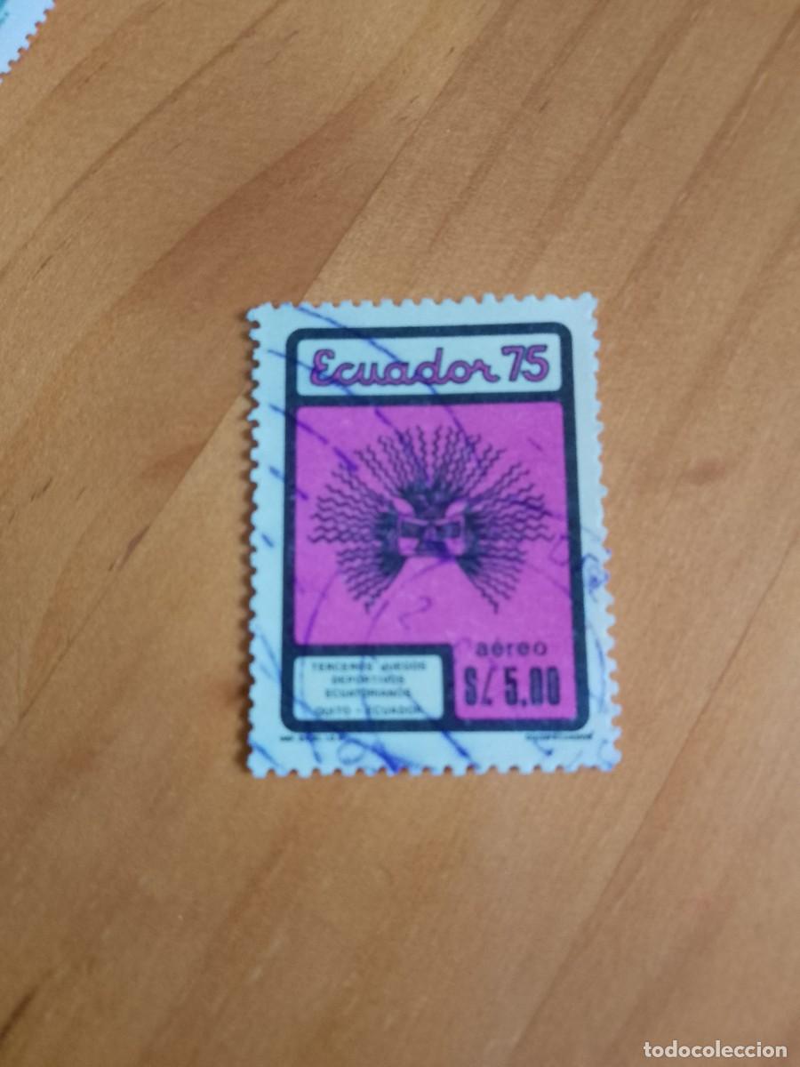 Sellos: ECUADOR - V/F 5.00 - ECUADOR 75 - Foto 1