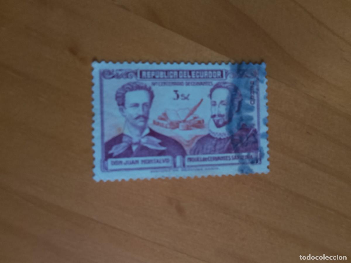 Sellos: ECUADOR - IV&ordm; CENTENARIO DE CERVANTES - Foto 1