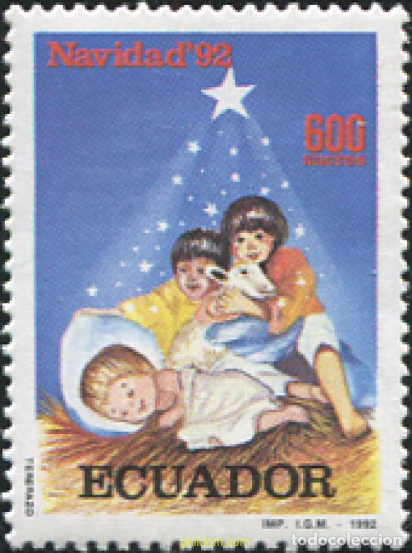 Sellos: 362489 MNH ECUADOR 1992 NAVIDAD - Foto 1
