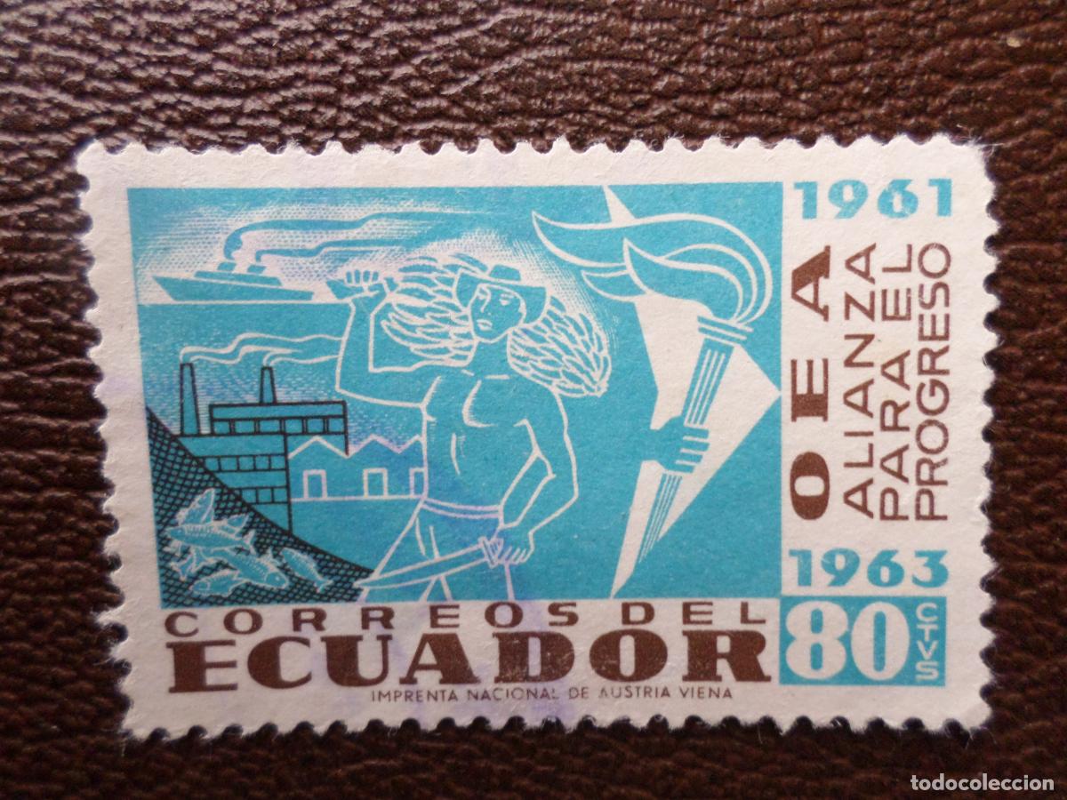 Sellos: *ecuador, 1964, 2 aniv. alianza para el progreso de la O.E.A., Yvert 715 - Foto 1