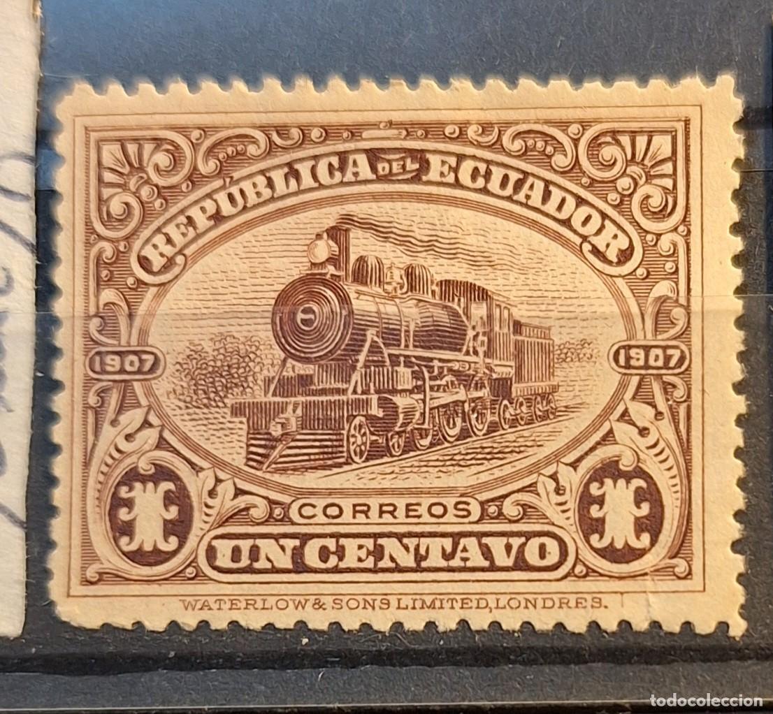 Sellos: ECUADOR, 1908, CAT.155. - Foto 1
