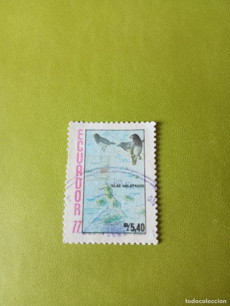 Sellos: ECUADOR, 1977, AVES DE LAS GAL&Aacute;PAGOS - Foto 1