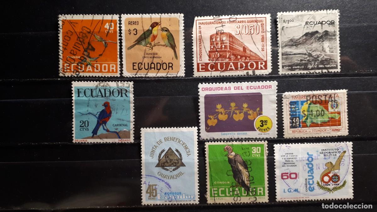 Sellos: ECUADOR. &deg;. LOTE DE 10 SELLOS A CATALOGAR - Foto 1