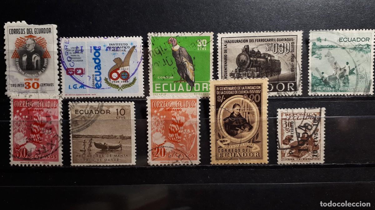 Sellos: ECUADOR. &deg;. LOTE DE 10 SELLOS A CATALOGAR - Foto 1