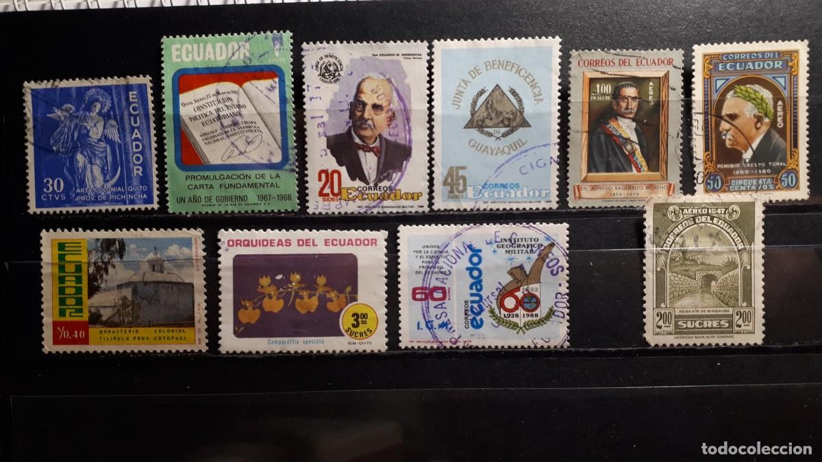 Sellos: ECUADOR. &deg;. LOTE DE 10 SELLOS A CATALOGAR - Foto 1