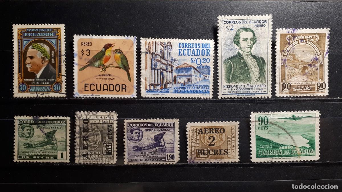 Sellos: ECUADOR. &deg;. LOTE DE 10 SELLOS A CATALOGAR - Foto 1