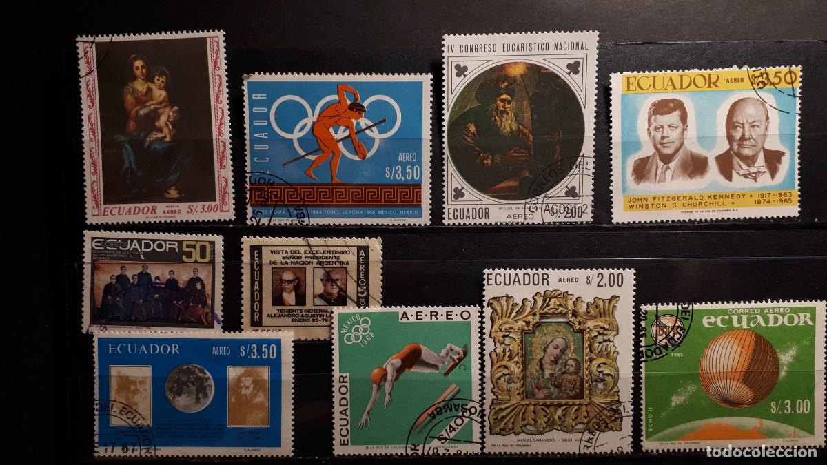 Sellos: ECUADOR. &deg;. LOTE DE 10 SELLOS A CATALOGAR - Foto 1