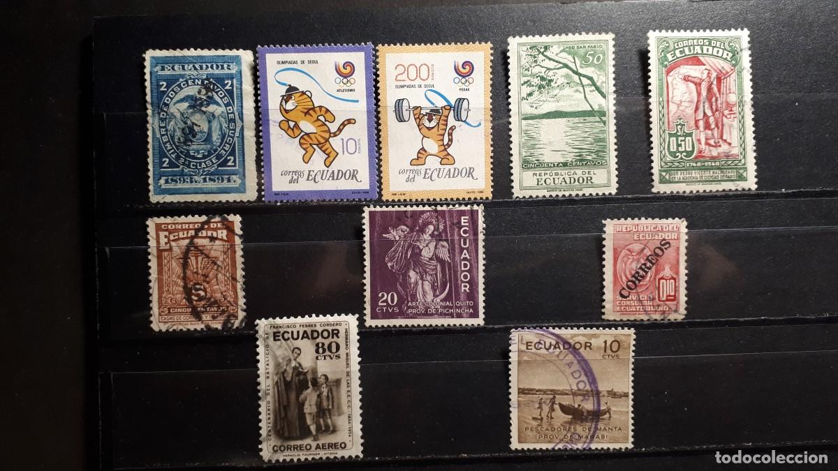 Sellos: ECUADOR. &deg;. LOTE DE 10 SELLOS A CATALOGAR - Foto 1