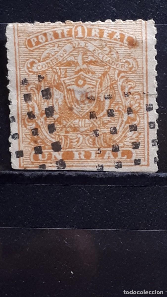 Sellos: ECUADOR. A&Ntilde;O 1872. &deg;. Yvert 6 - Foto 1