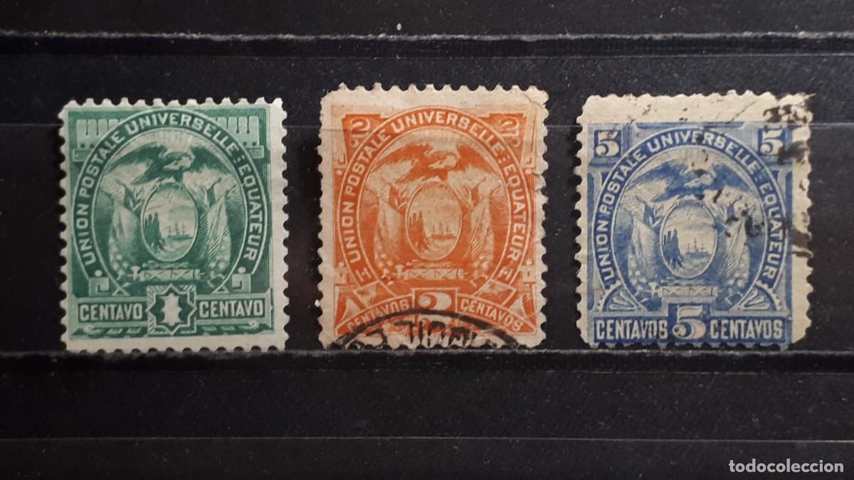 Sellos: ECUADOR. A&Ntilde;O 1887. &deg;. Yvert 15/7 - Foto 1