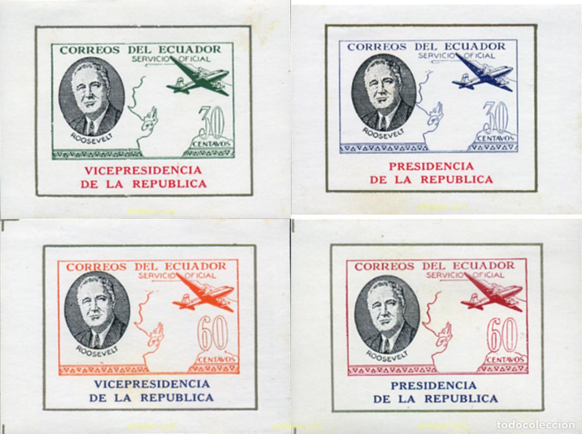 Sellos: 369083 MNH ECUADOR 1949 ROSSEVELT - Foto 1