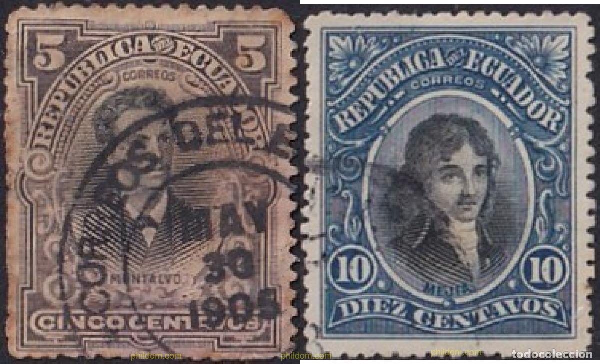 Sellos: 695422 USED ECUADOR 1901 MOTIVOS VARIOS