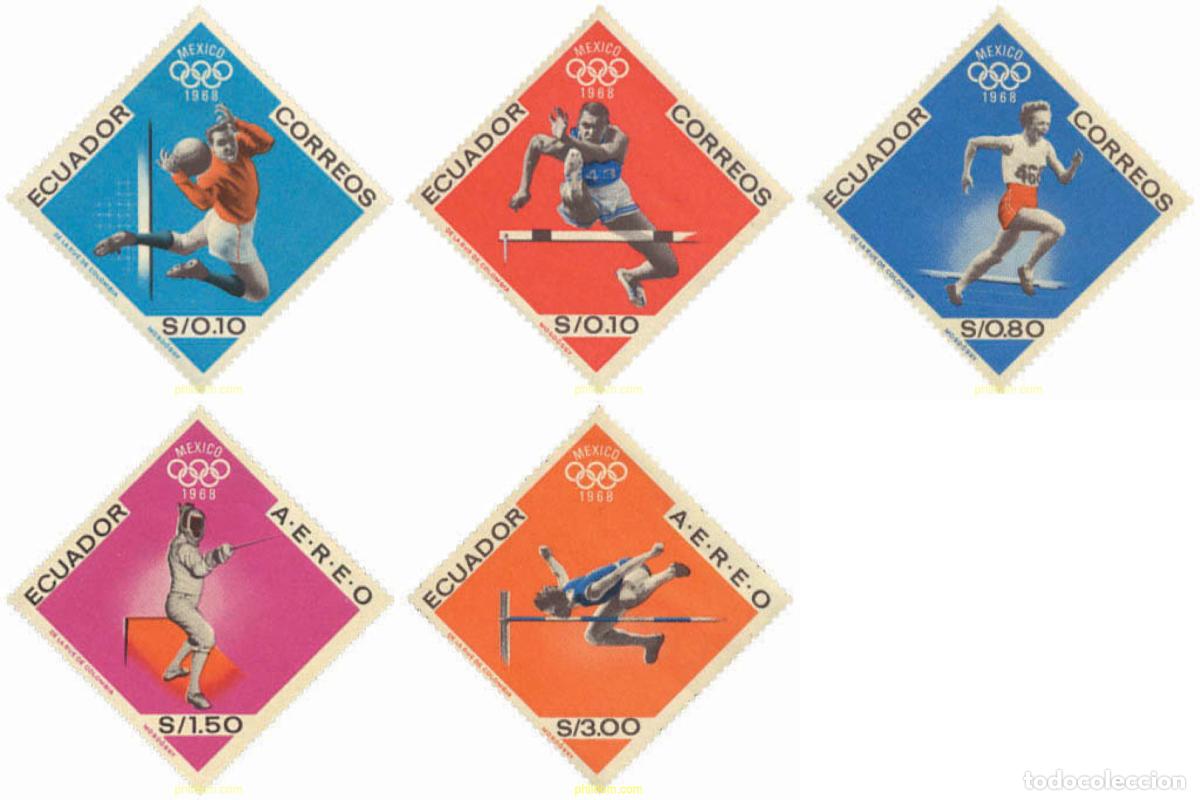 Sellos: 675580 MNH ECUADOR 1967 19 JUEGOS OLIMPICOS VERANO MEXICO 1968