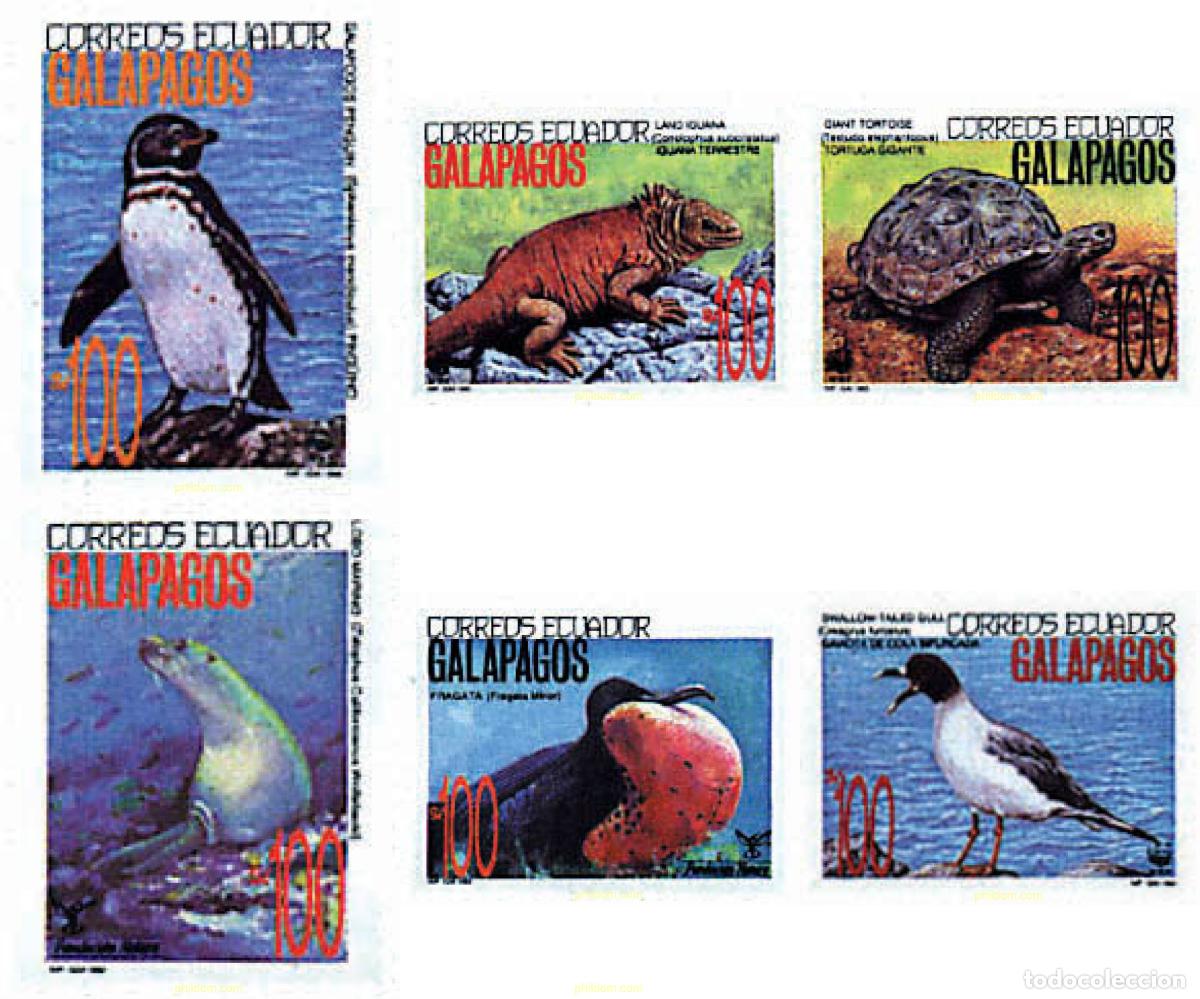 Francobolli: 74948 MNH ECUADOR 1992 FAUNA DE LAS ISLAS GALAPAGOS