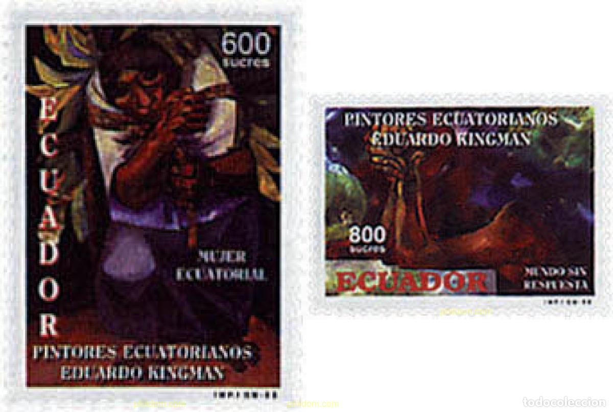 Sellos: 86639 MNH ECUADOR 1998 PINTURAS ECUATORIANAS