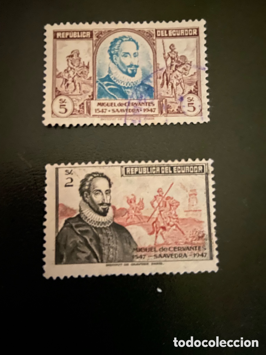 Sellos: CERVANTES IV CENTENARIO NACIMIENTO. ECUADOR