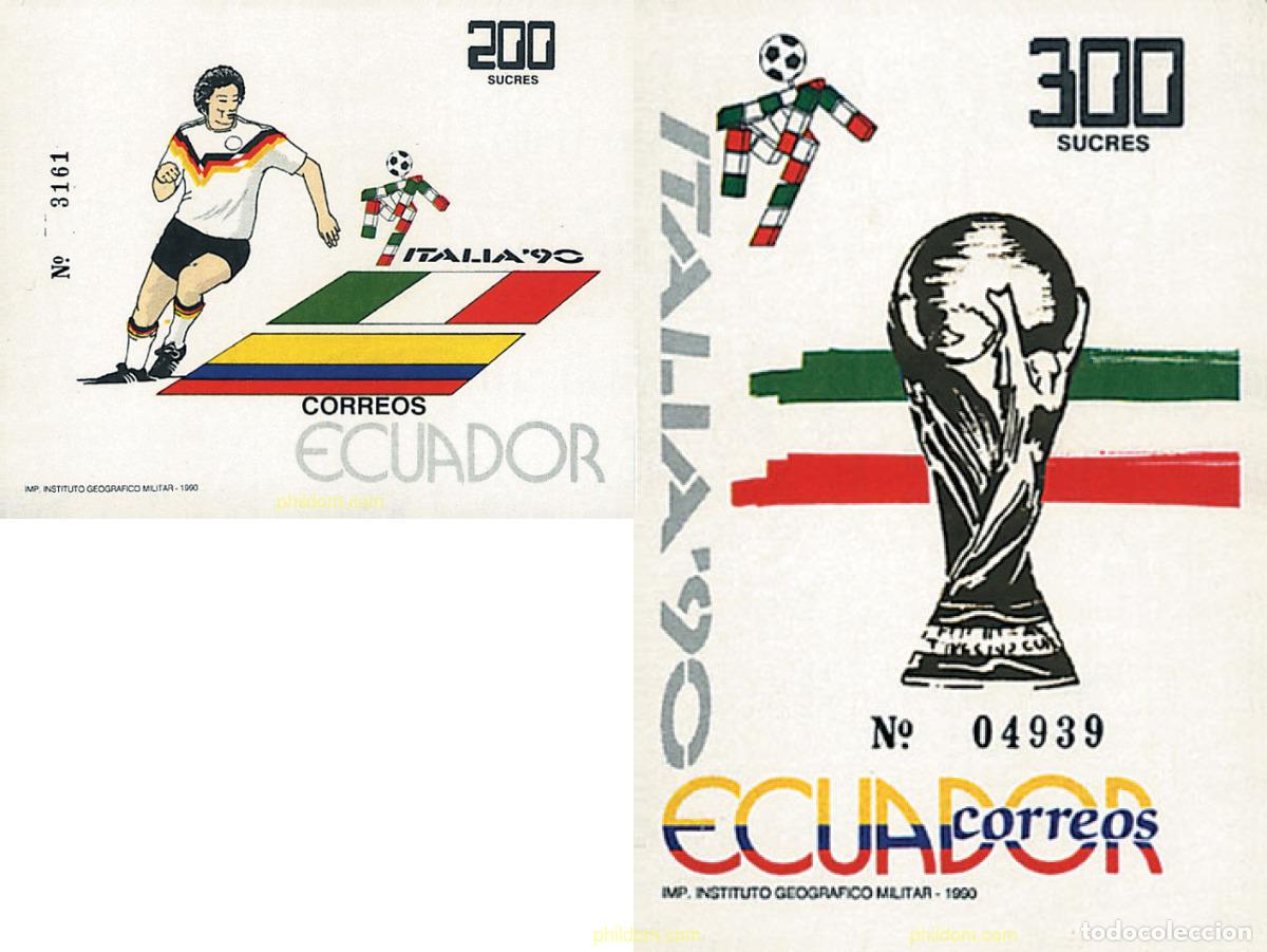 Sellos: 86627 MNH ECUADOR 1990 COPA DEL MUNDO DE FUTBOL. ITALIA-90