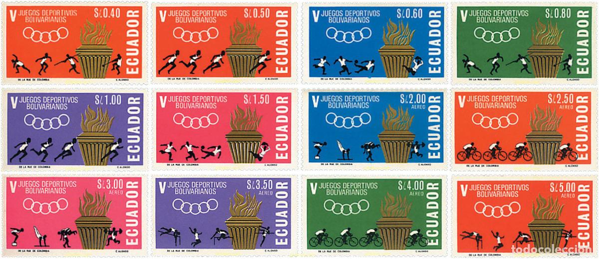 Sellos: 27051 MNH ECUADOR 1965 5 JUEGOS DEPORTIVOS BOLIVARIANOS