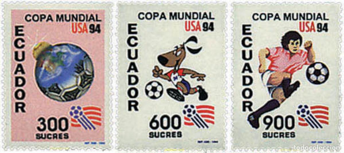 Sellos: 86631 MNH ECUADOR 1994 COPA DEL MUNDO DE FUTBOL. USA-94