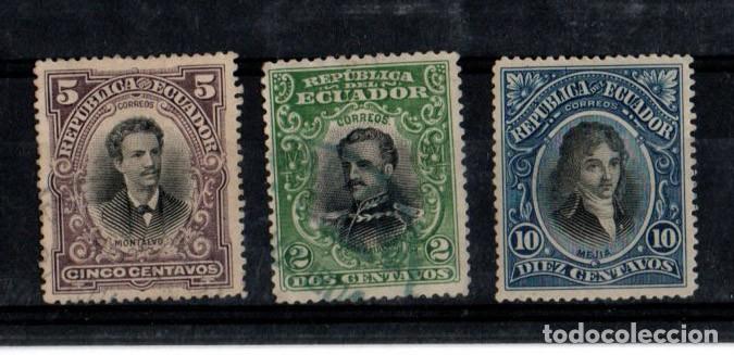 Briefmarken: TRES SELLOS NUEVO/USADOS ECUADOR