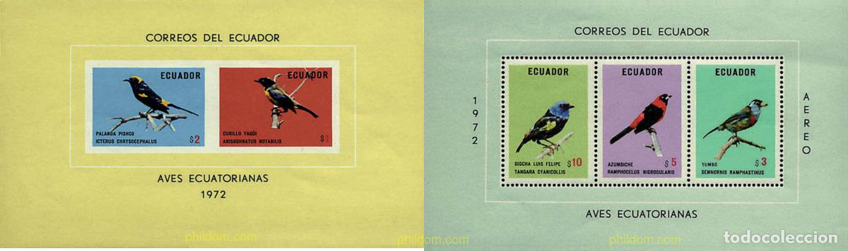 Sellos: 35002 MNH ECUADOR 1973 AVES AUTOCTONAS