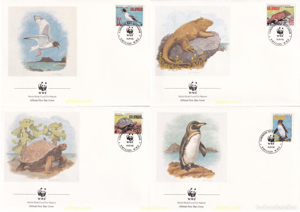 Sellos: 24758 MNH ECUADOR 1992 FAUNA DE LAS ISLAS GALAPAGOS