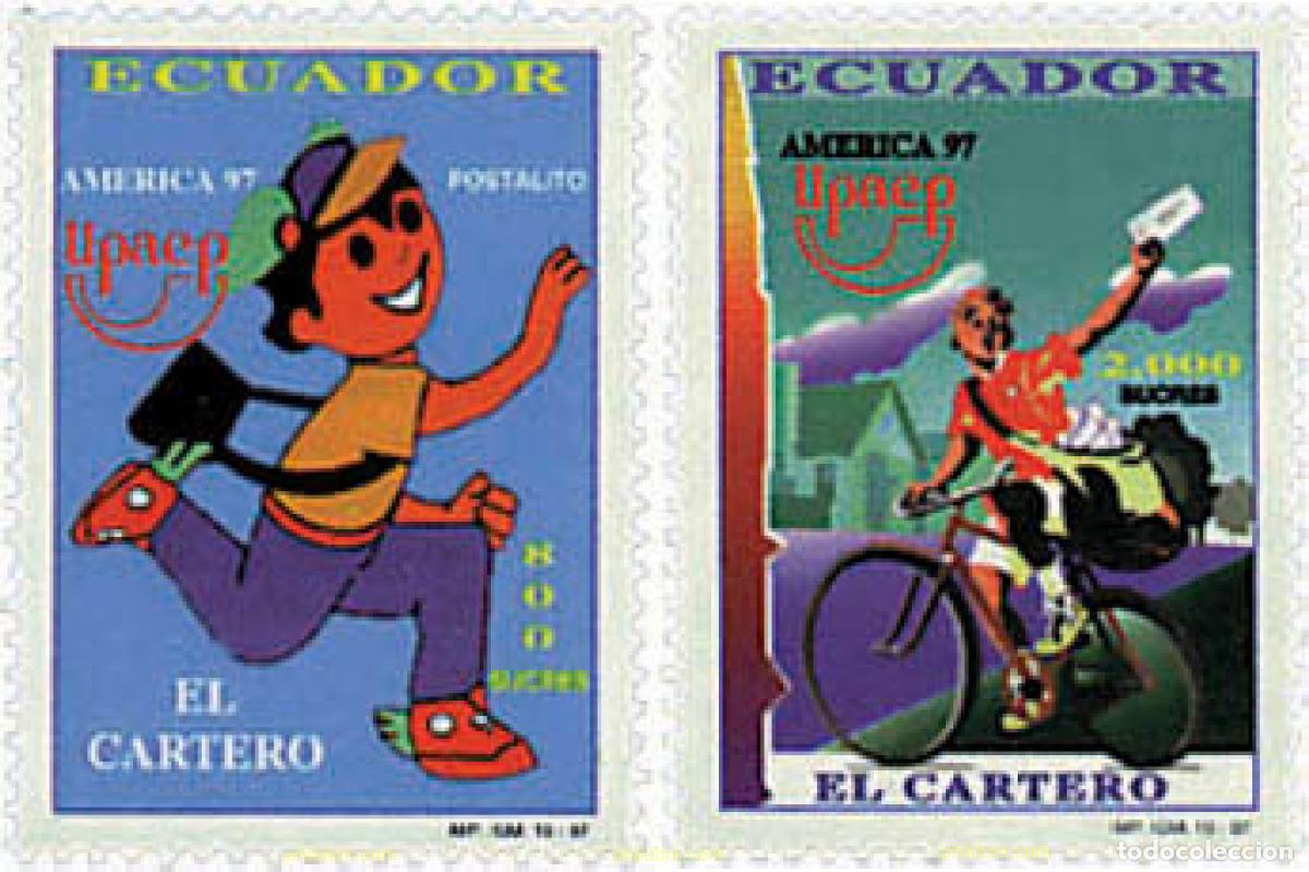 Sellos: 56975 MNH ECUADOR 1997 AMERICA-UPAEP 1997 - EL CARTERO