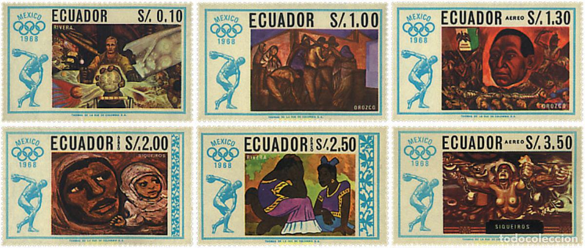 Francobolli: 27052 MNH ECUADOR 1967 19 JUEGOS OLIMPICOS VERANO MEXICO 1968