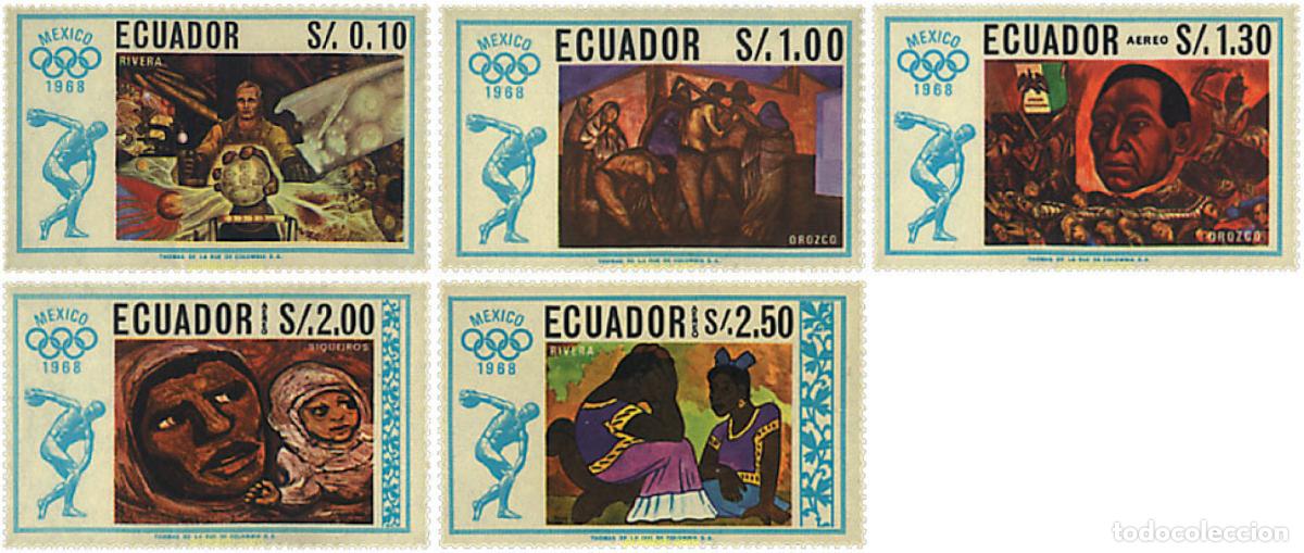 Francobolli: 675581 MNH ECUADOR 1967 19 JUEGOS OLIMPICOS VERANO MEXICO 1968
