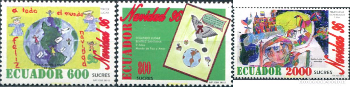 Sellos: 28209 MNH ECUADOR 1996 NAVIDAD. DIBUJOS INFANTILES