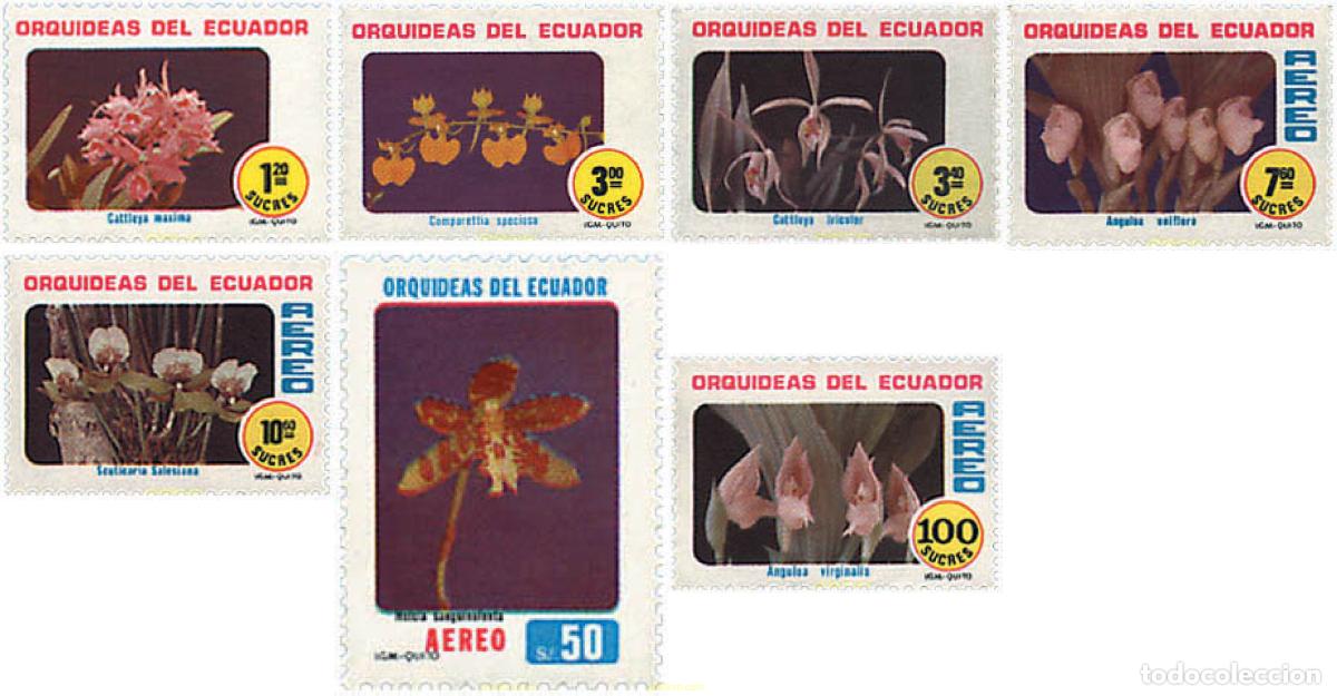 Sellos: 88553 MNH ECUADOR 1980 ORQUIDEAS DEL ECUADOR