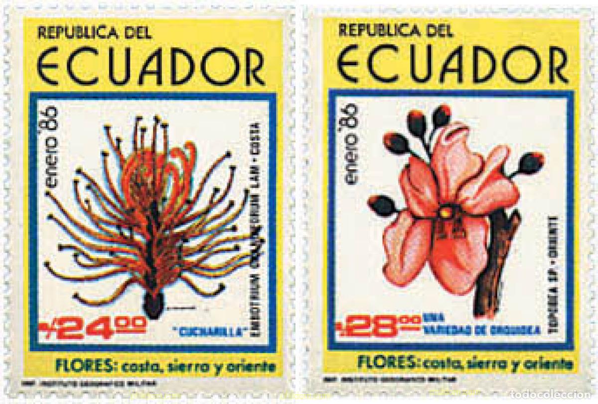 Sellos: 362521 MNH ECUADOR 1986 FLORES