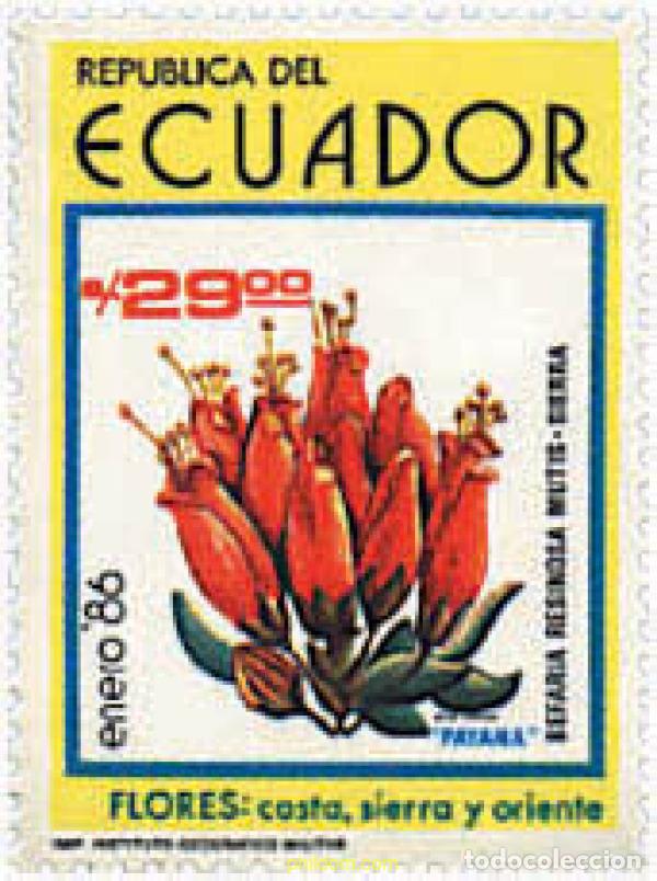 Sellos: 363185 MNH ECUADOR 1986 FLORES