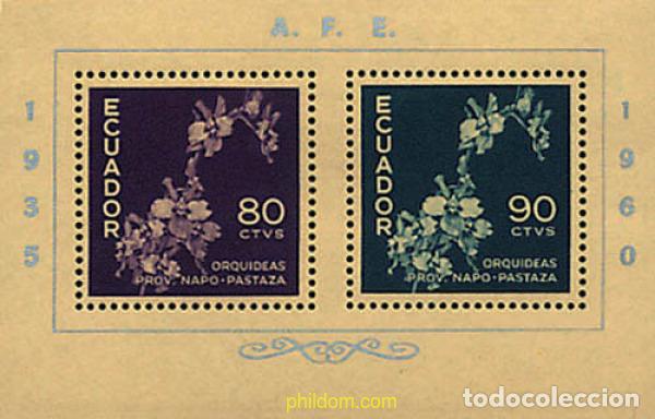 Sellos: 88551 MNH ECUADOR 1960 25 ANIVERSARIO DE LA ASOCIACION FILATELICA ECUATORIANA