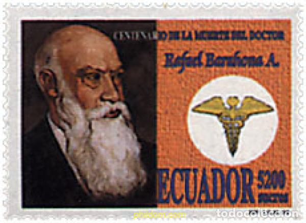Selos: 72136 MNH ECUADOR 1999 CENTENARIO DE LA MUERTE DE RAFAEL BAROHONA