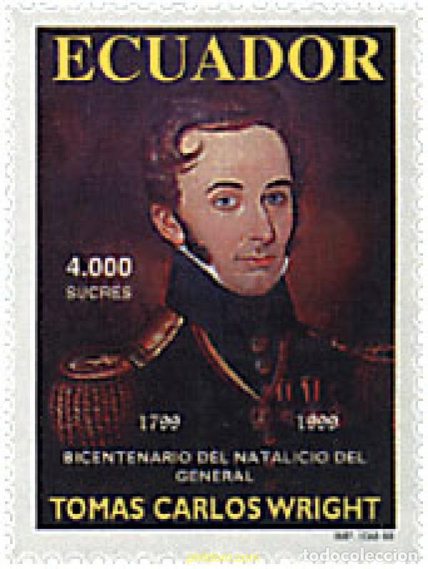 Selos: 51608 MNH ECUADOR 1999 CENTENARIO DEL NACIMIENTO DEL GENRAL MANUEL ANTONIO DE LUZARRAGA