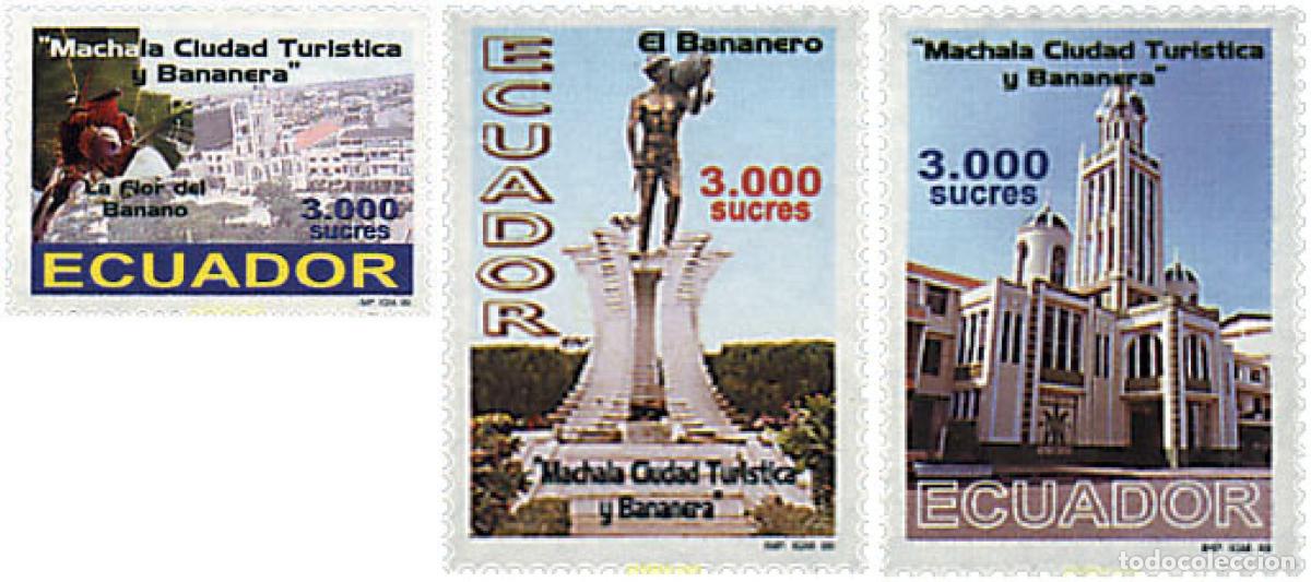 Selos: 88583 MNH ECUADOR 1999 MACHALA, CIUDAD TURISTICA Y BANANERA